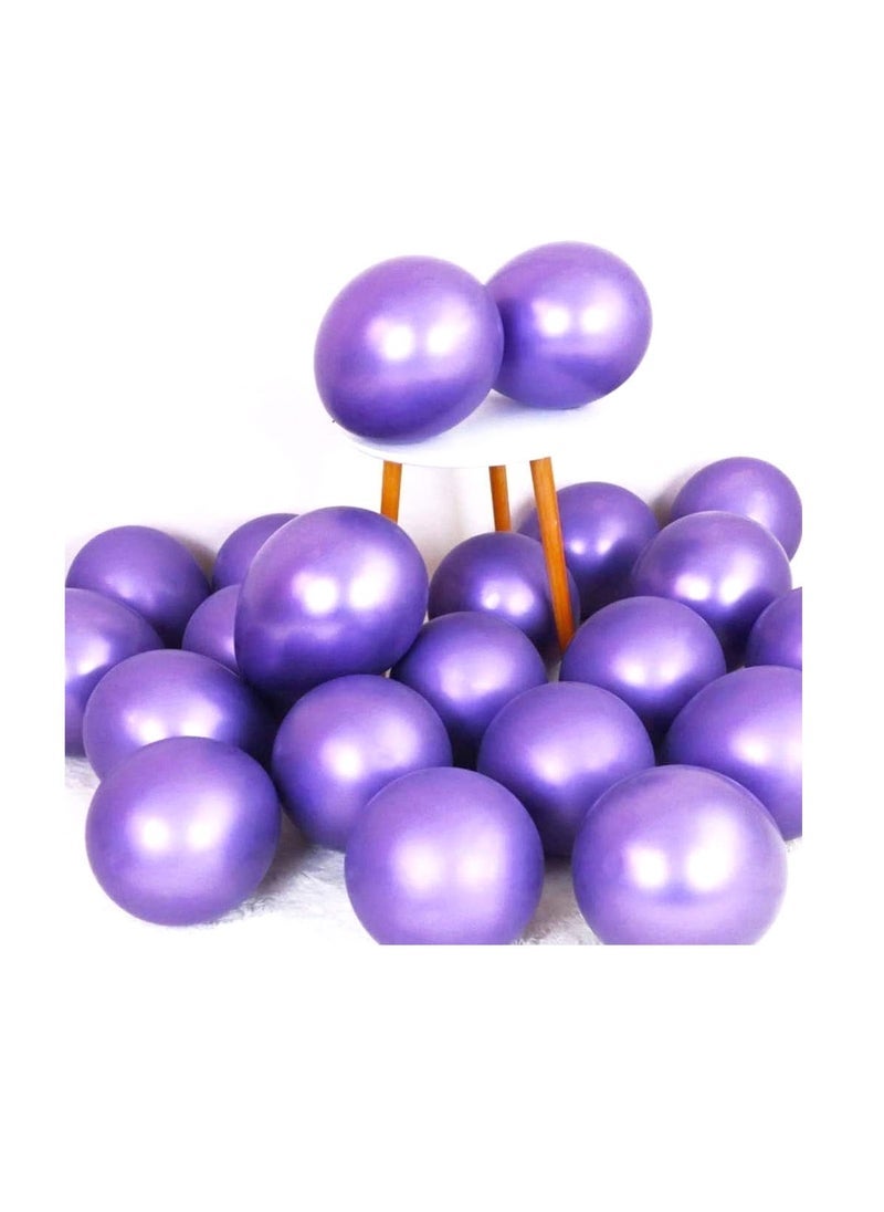 بارتي فن بالون معدني 12 بوصة لون بنفسجي 40 قطعة - Image 2