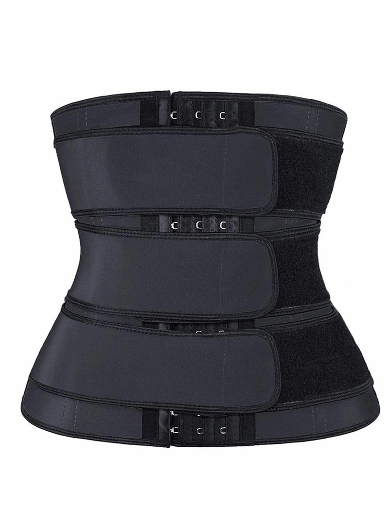 KASTWAVE Corsets Waist Trainer, KASTWAVE Women Waist Trainer Eraser Belt Tummy Control Waist Trimmer Slimming Belly Band Shaper, Compression Trimmer Waist Cincher for Workout Fitness ( L ) - Image 4