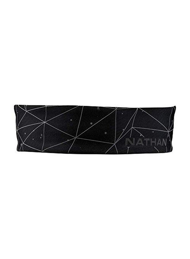 NATHAN Ns1195 0480 00 Hypernight Reflective Hairband Galaxy Nova Black - Image 1