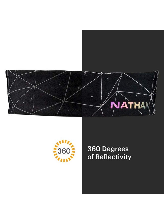 NATHAN Ns1195 0480 00 Hypernight Reflective Hairband Galaxy Nova Black - Image 4