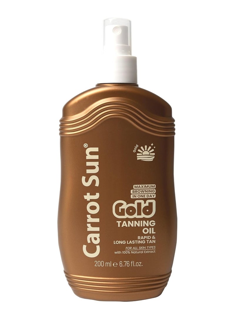 Carrot Sun Gold Tanning Oil  200ml - Image 1