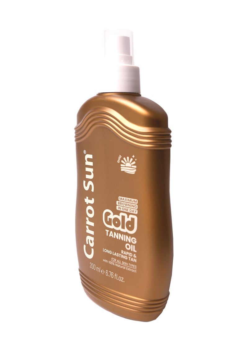 Carrot Sun Gold Tanning Oil  200ml - Image 2