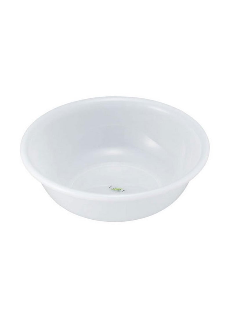JapanBargain JapanBargain Japanese Plastic Wash Basin for Home and Camping Dish Wash Tub Bathroom Water Tub Made in Japan White Color 