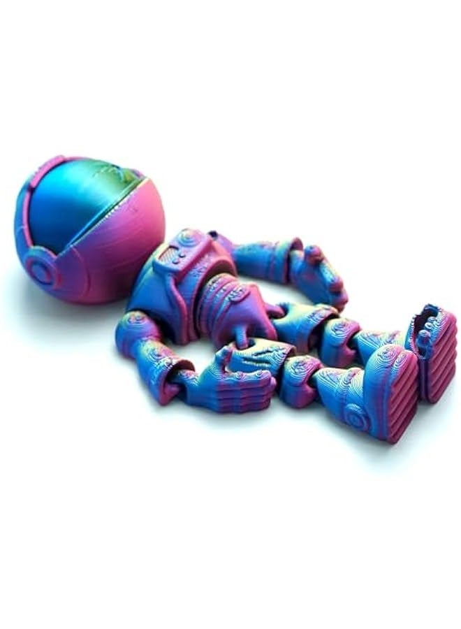 3D Printed Skeleton Astronaut,Articulated Zombie Astronauts Models,Flexible Joint Figurines, 3D Printing Stuff Cheap,Stress Relief, Fidget restlessness, ADHD Toys, Surprise Fantasy Gifts - Image 2