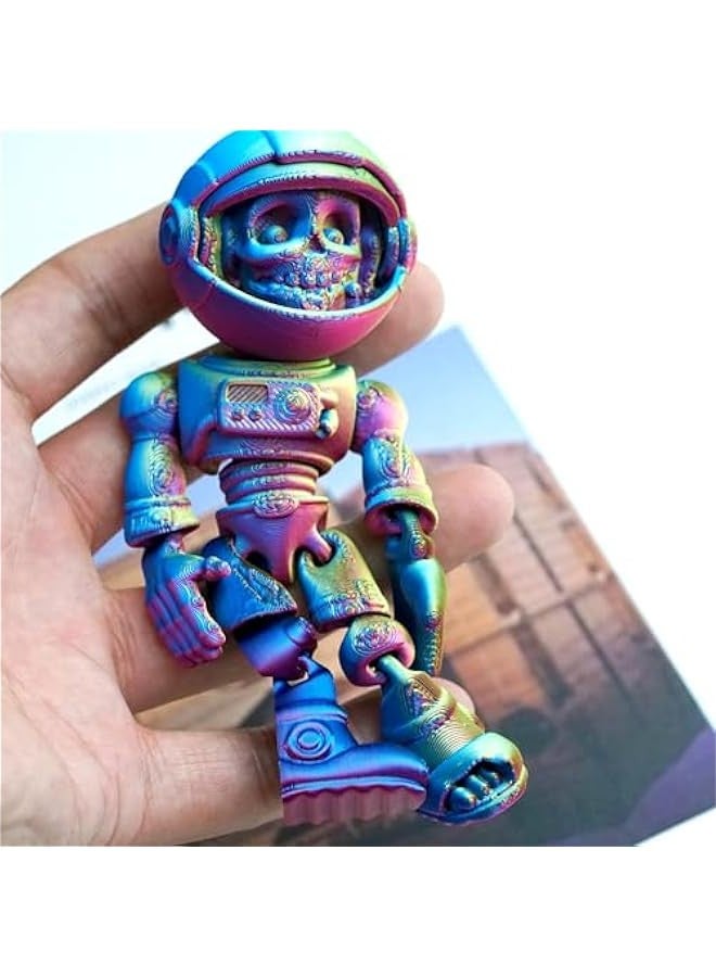3D Printed Skeleton Astronaut,Articulated Zombie Astronauts Models,Flexible Joint Figurines, 3D Printing Stuff Cheap,Stress Relief, Fidget restlessness, ADHD Toys, Surprise Fantasy Gifts - Image 5