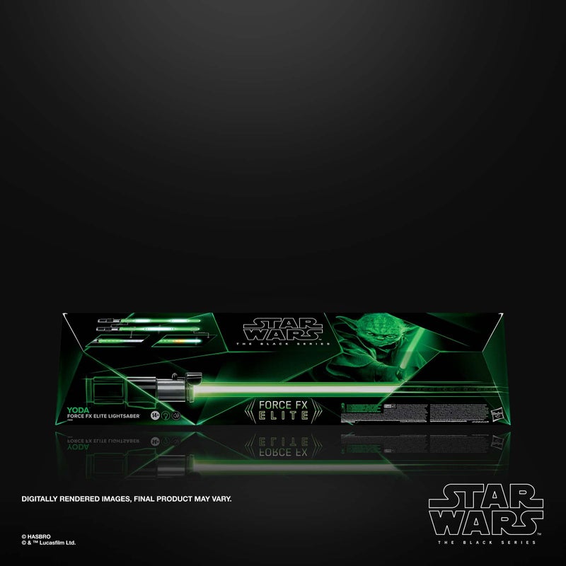 Star Wars The Black Series Yoda Force FX Elite Electronic Lightsaber with Advanced LED and Sound Effects, Ages 14 and Up - Image 2