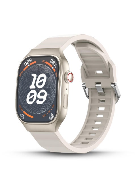 Pebbble Curve 1.99" Smartwatch for Men and Women, HD Curved Display, Bluetooth Calling, Health Suite, Multi-Sports Modes, AI Voice Assistance, Smart Calculator
