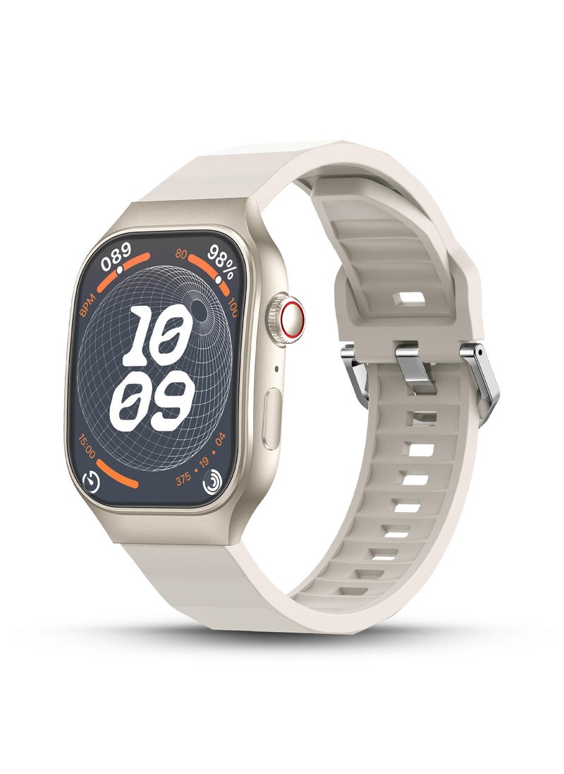 Pebble Pebbble Curve 1.99" Smartwatch for Men and Women, HD Curved Display, Bluetooth Calling, Health Suite, Multi-Sports Modes, AI Voice Assistance, Smart Calculator  - Image 1