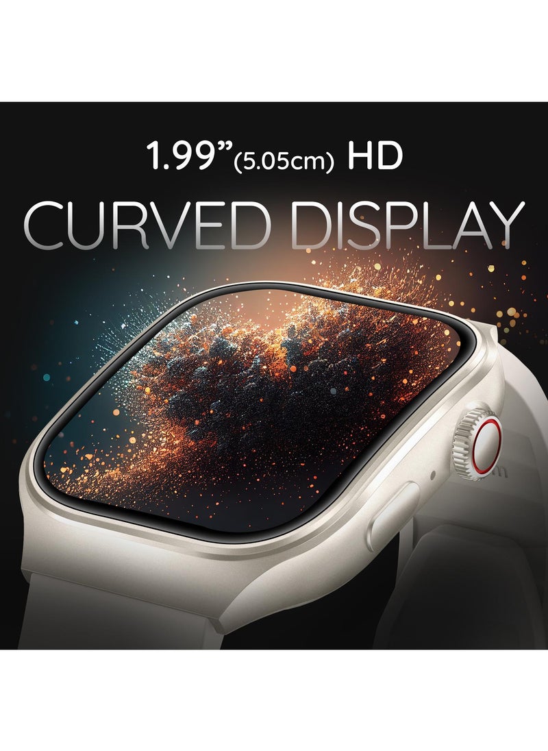 Pebble Pebbble Curve 1.99" Smartwatch for Men and Women, HD Curved Display, Bluetooth Calling, Health Suite, Multi-Sports Modes, AI Voice Assistance, Smart Calculator  - Image 3