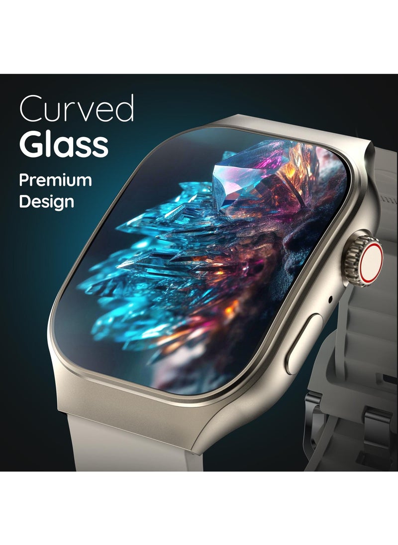 Pebble Pebbble Curve 1.99" Smartwatch for Men and Women, HD Curved Display, Bluetooth Calling, Health Suite, Multi-Sports Modes, AI Voice Assistance, Smart Calculator  - Image 2