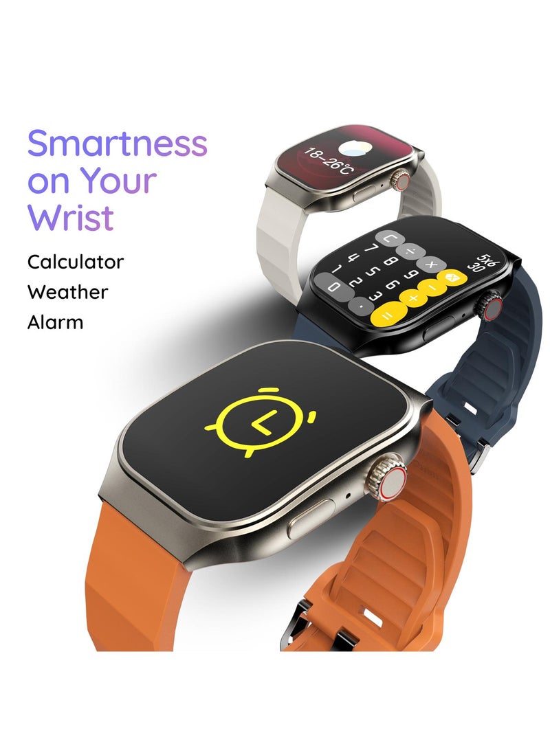 Pebble - Pebbble Curve 1.99" Smartwatch for Men and Women, HD Curved Display, Bluetooth Calling, Health Suite, Multi-Sports Modes, AI Voice Assistance, Smart Calculator - Image 1