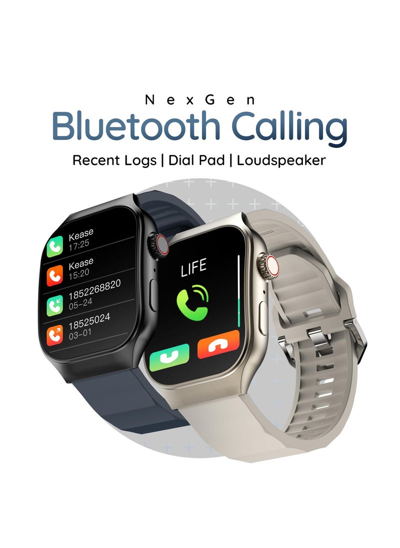 Pebble Pebbble Curve 1.99" Smartwatch for Men and Women, HD Curved Display, Bluetooth Calling, Health Suite, Multi-Sports Modes, AI Voice Assistance, Smart Calculator  - Image 4