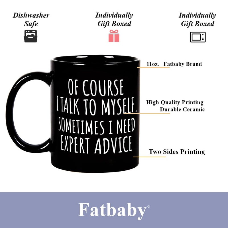 Fatbaby Funny Coffee Mug Gifts For Coworkers Friends,Birthday Christmas Thanksgiving Gag Gifts For Women Men,Of Course Office Sarcastic Tea Cup 11 OZ - Image 5