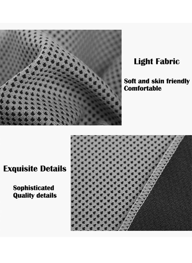 ZCM-HAPPY 2 Pieces Portable Sports Towel, Camping Towel, Cooling Effect, Quick Dry Sweat Absorbent Soft Towel (90x30CM) - Image 4