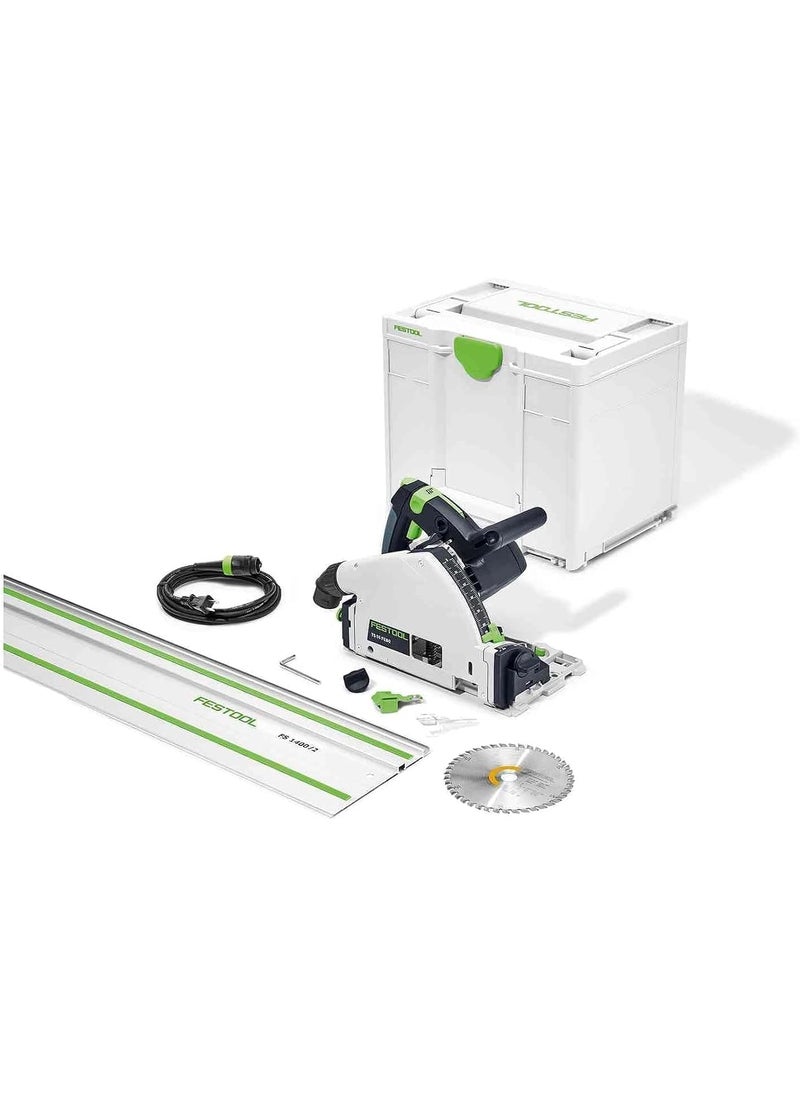 Festool Festool 577014 PlungeCut Track Saw TS 55 FEQFPlusFS with 55Inch 1400mm Guide Rail  - Image 1