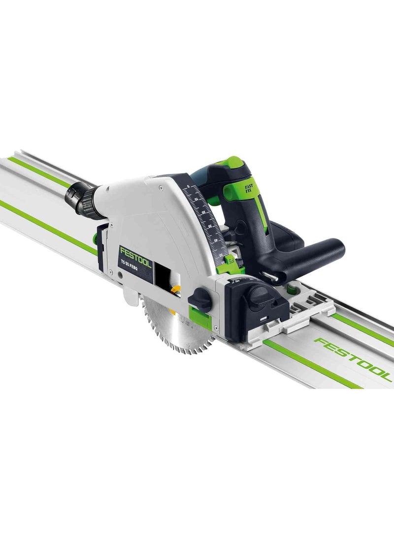 Festool Festool 577014 PlungeCut Track Saw TS 55 FEQFPlusFS with 55Inch 1400mm Guide Rail  - Image 2
