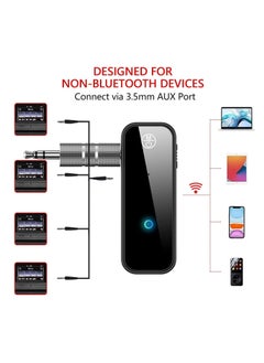 Y&D DMG Bluetooth 5.0 Receiver for Car, Noise Cancelling AUX Adapter, 3.5mm Jack Aux Receiver, 2-in-1 Wireless Transmitter Suitable, Speakers/Headphones/Car/PC  - Image 5
