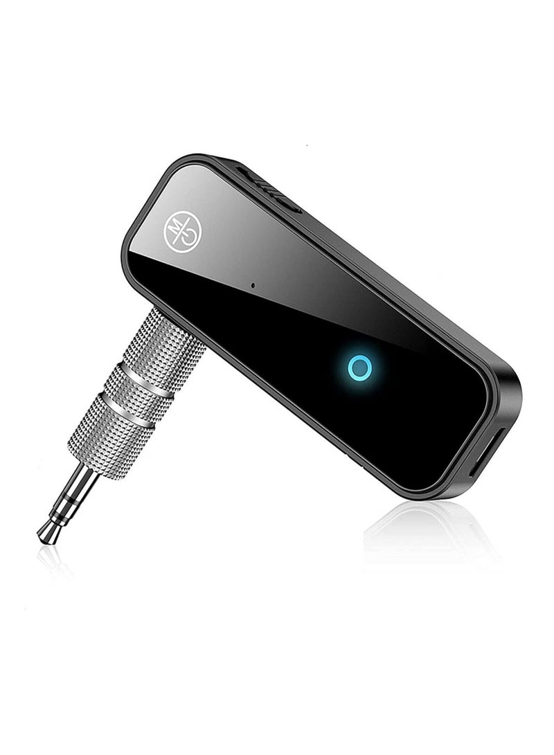 Y&D DMG Bluetooth 5.0 Receiver for Car, Noise Cancelling AUX Adapter, 3.5mm Jack Aux Receiver, 2-in-1 Wireless Transmitter Suitable, Speakers/Headphones/Car/PC - Image 1