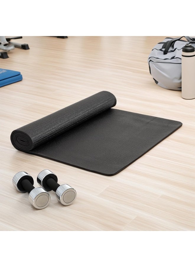 Mind Reader All Purpose Extra Thick Yoga Fitness & Exercise Mats with Carrying Strap, High Density Anti-Tear  - Image 2