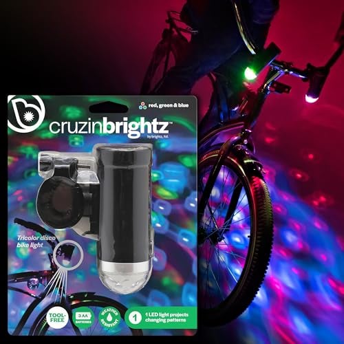 Brightz Disco Bike Lights LED Bicycle Lights RGB Burning Man Lights BMX Bike Accessories Bike Decorations Bike Light Bike Lights Kids Burning Man Bike Lights Bicycle Accessories Men Women Boys Girls - Image 1