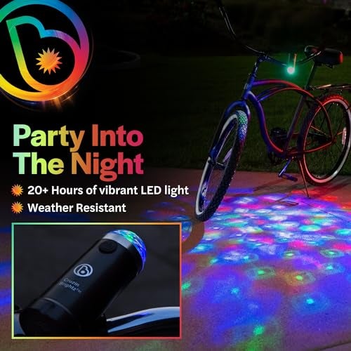 Brightz Disco Bike Lights LED Bicycle Lights RGB Burning Man Lights BMX Bike Accessories Bike Decorations Bike Light Bike Lights Kids Burning Man Bike Lights Bicycle Accessories Men Women Boys Girls - Image 5