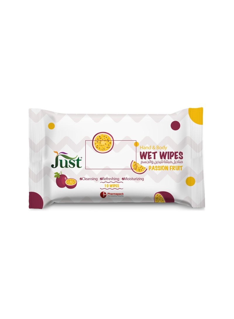 جاست مناديل مبللة باشون فروت 10