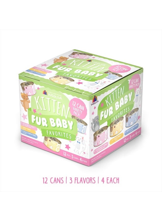 Weruva قطط صغيرة، مجموعة متنوعة من المفضلات، علبة 3 أونصات (عبوة من 12) - Image 2