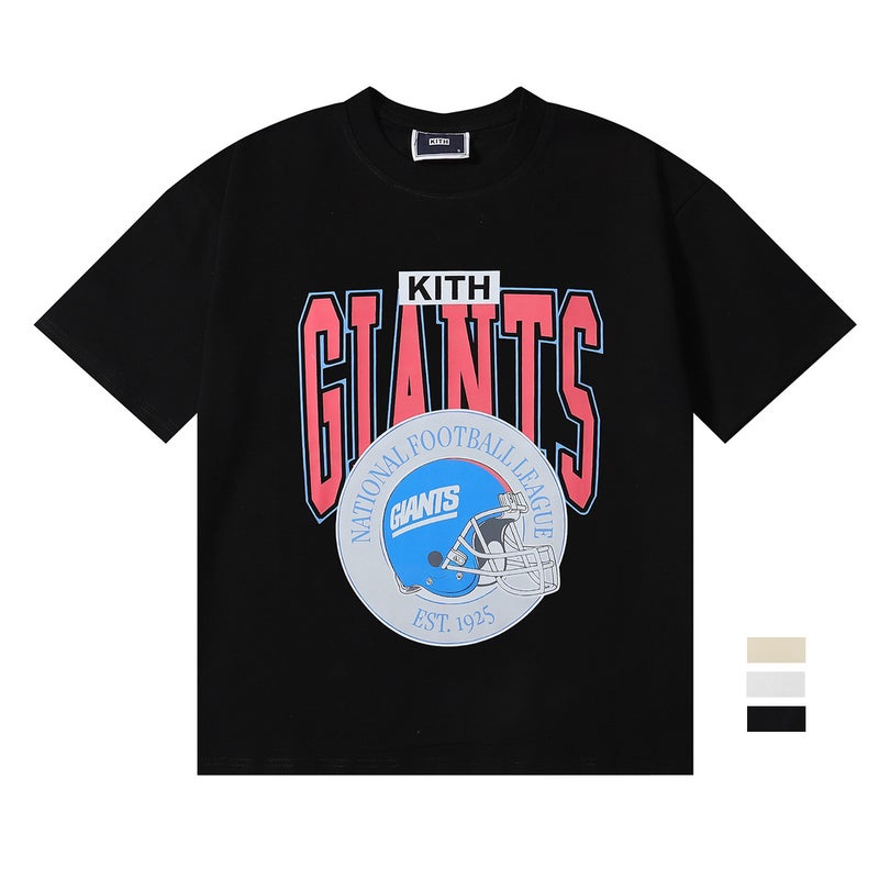 Ins Trendy Brand Kith Co-Branded Printed Casual Double Yarn Cotton Short-Sleeved Loose Sports T-Shirt For Men And Women - Image 2