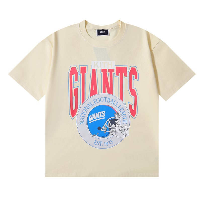 Ins Trendy Brand Kith Co-Branded Printed Casual Double Yarn Cotton Short-Sleeved Loose Sports T-Shirt For Men And Women - Image 3