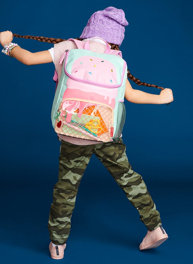 Skip Hop Spark Style Big Backpack - Ice Cream - Spacious Kids Backpack with Personality - Image 4