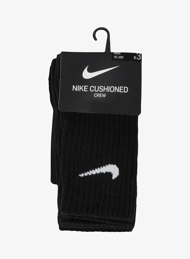 Nike Kids 3 Pack Basic Crew Socks