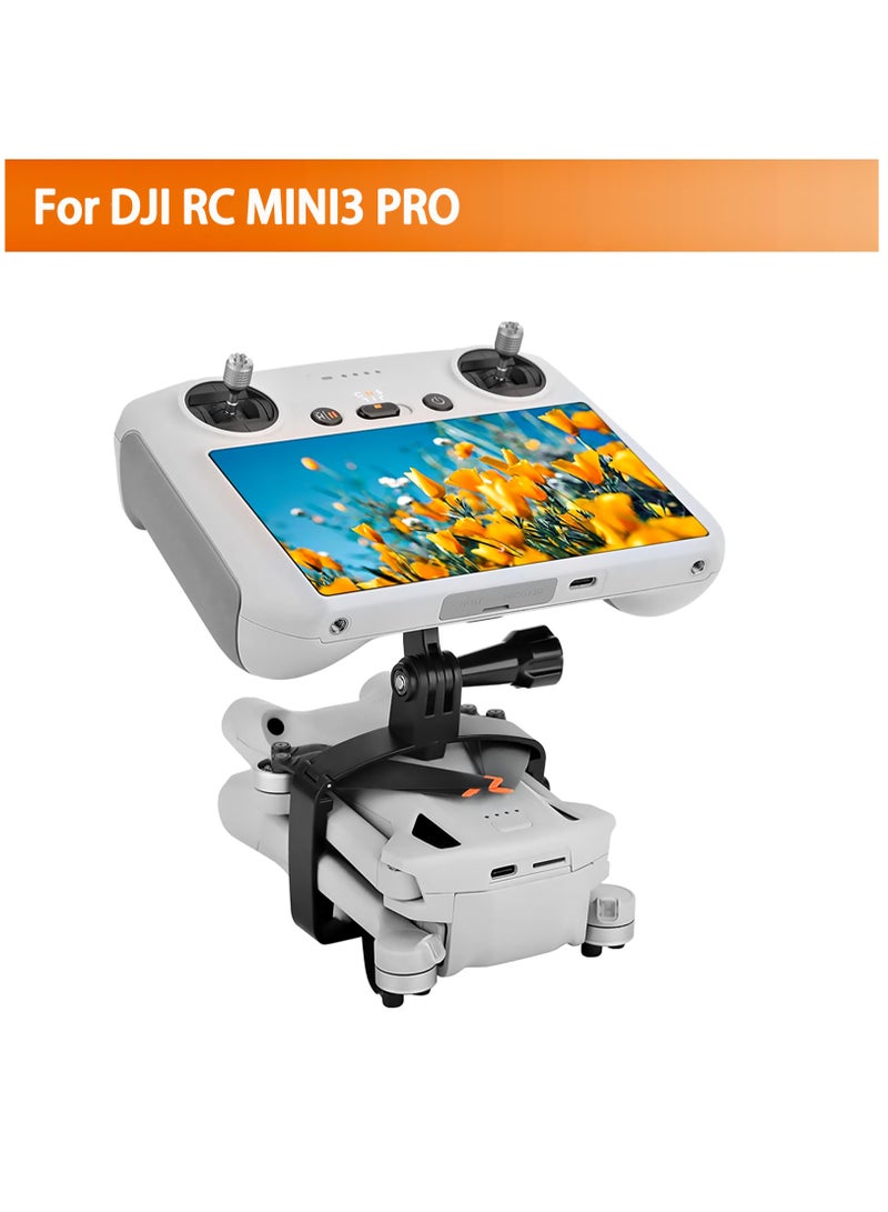 SYOSI Drone Adapter Holder, Portable Drone Shooting Extended Adapter Handheld Mount Bracket Drone Upgrade Parts Camera Drone Mount Compatible with DJI RC Mini 3 Pro - Image 2