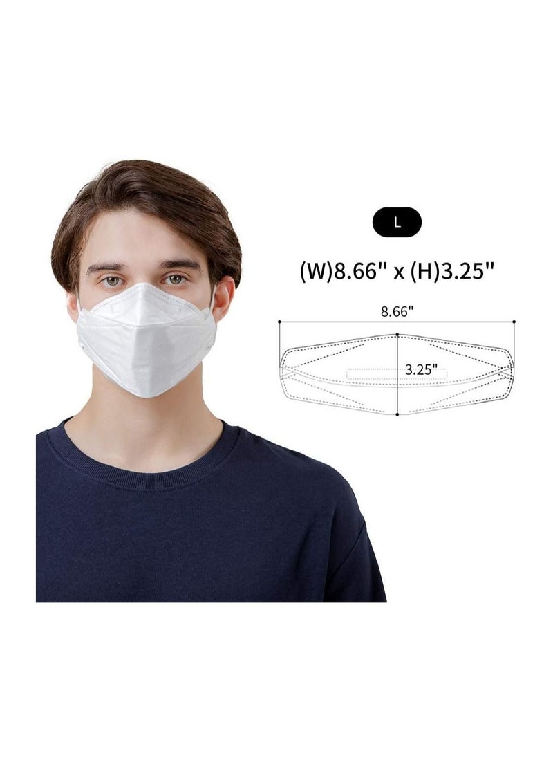 Dr. Puri - Dr. Puri KF94 Micro-Dust Protection Face Mask (White) PFE 94% (20pcs Individually Sealed /box) (Large) - Image 1