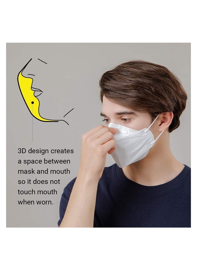 Dr. Puri - Dr. Puri KF94 Micro-Dust Protection Face Mask (White) PFE 94% (20pcs Individually Sealed /box) (Large) - Image 1