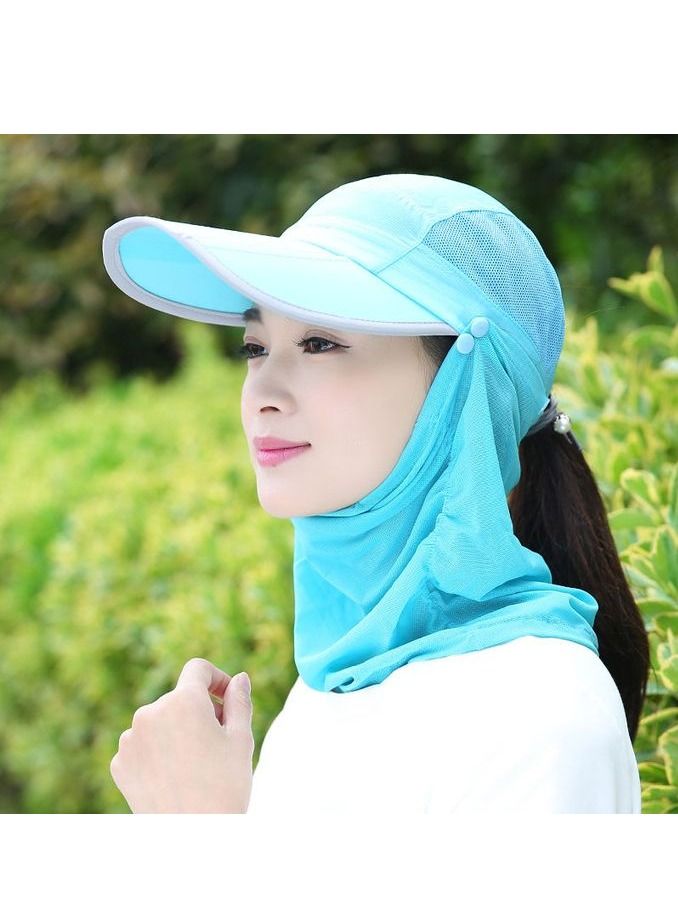 DubaiGallery Face Cover Hat Sun Hat with Breathable Removable Foldable Neck Flap Mask Mosquito Repe  - Image 4