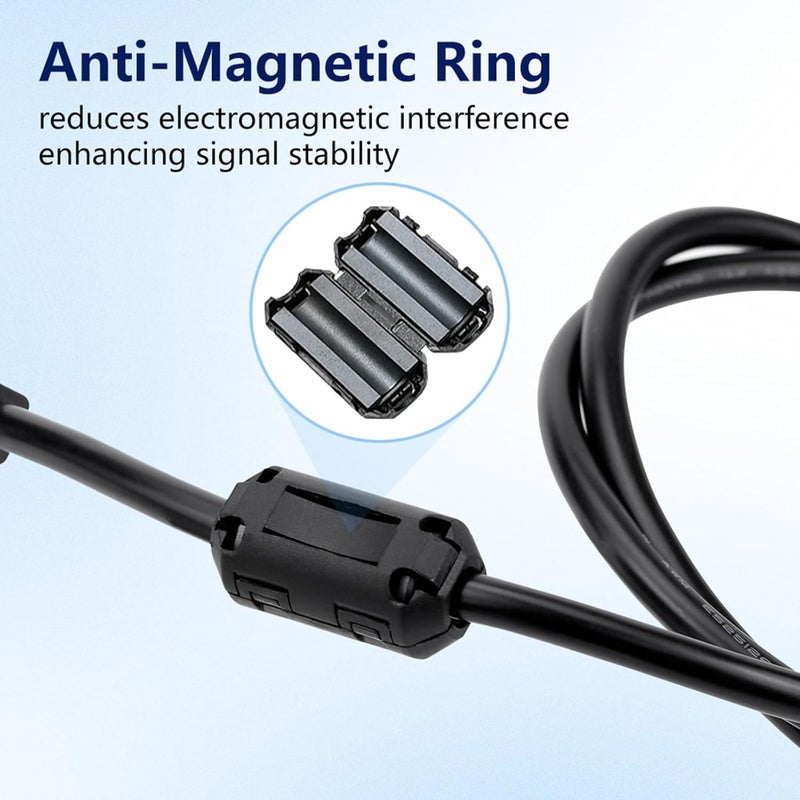 Professional 6Pin Printer Wire Shielding Noise Reduction Smooth Transmission Equipment for Lab Extension Cord - Image 4
