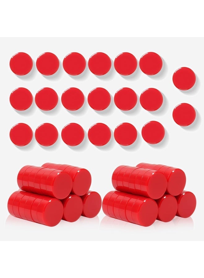 Fridge Magnets 80Pcs Red, Round Small Refrigerator Magnets for Kitchen, Whiteboard, Locker & Office Organization, DIY Craft Magnets for Home & Classroom Decoration - Image 1
