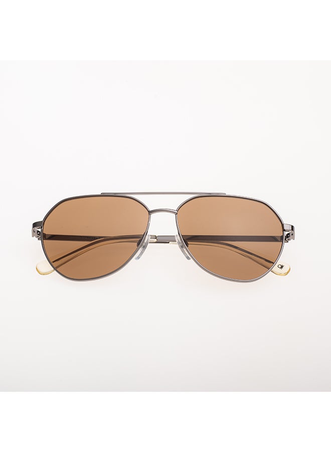 Benetton نظارة شمسية أفياتور للرجال - BE7034 - مقاس العدسة: 57 ملم - Image 1