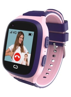 FARROBIZZ 4G Kids Smart Watches Girls with GPS Tracker & Video Calling Kids Cell Phone Watch for Girls Age 5-12, One-Key SOS Call Voice Chat Camera Alarm Clock Touch Screen Smart GPS Tracker for Kids Gift(Pink)  - Image 1