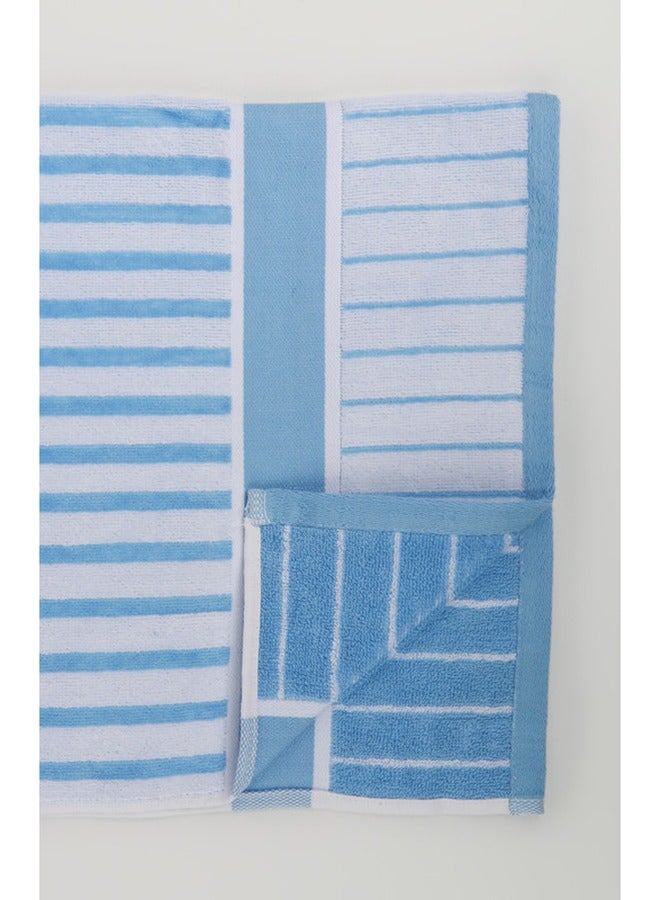 White Rose Towel SPRING COLLECTION S - 450 GSM - 100% Cotton Velour - Bath Sheet 80x160 cm -MultiColour - Modern Stripe Design - Luxury Touch - Extra Absorbent  - Image 5