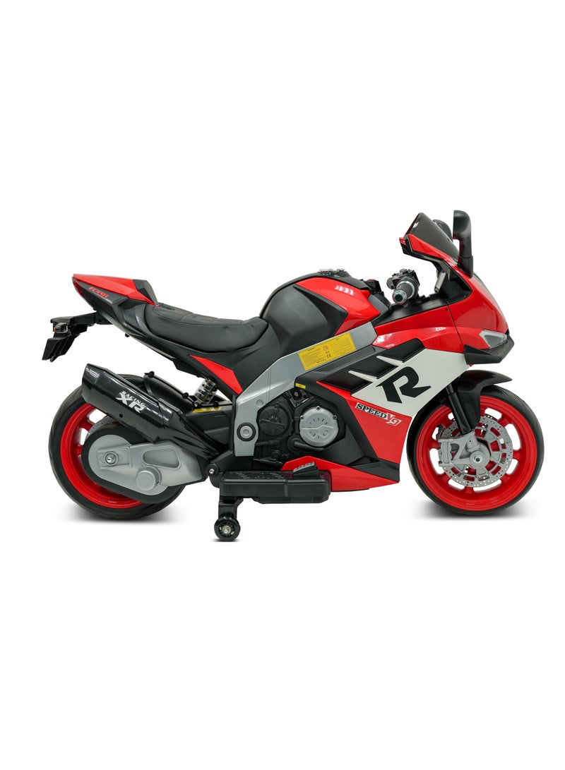 لافلي بيبي دراجة نارية رائعة للأطفال تعمل بالبطارية LB 2090EL، عجلات EVA، مقعد جلدي، موسيقى وأضواء، مسرع يدوي، مشغل MP3، ممتعة للأطفال الصغار والأطفال - Image 2