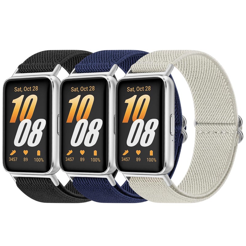 3 Pack Soft Adjustable Nylon Bands for Samsung Galaxy Fit 3 - Image 1