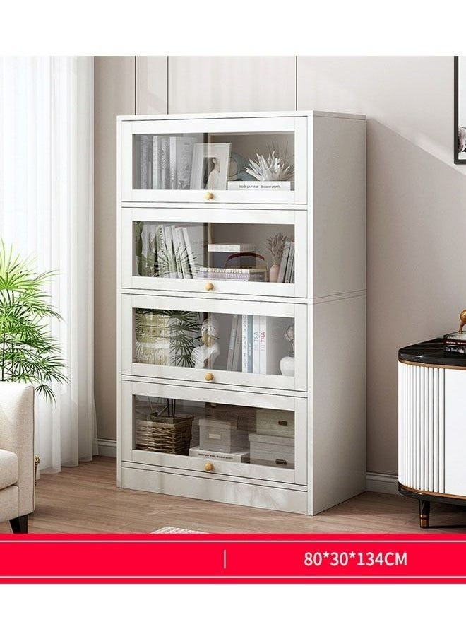 keke - 4-Tier Stackable Organizer Cabinet with Doors - Image 1
