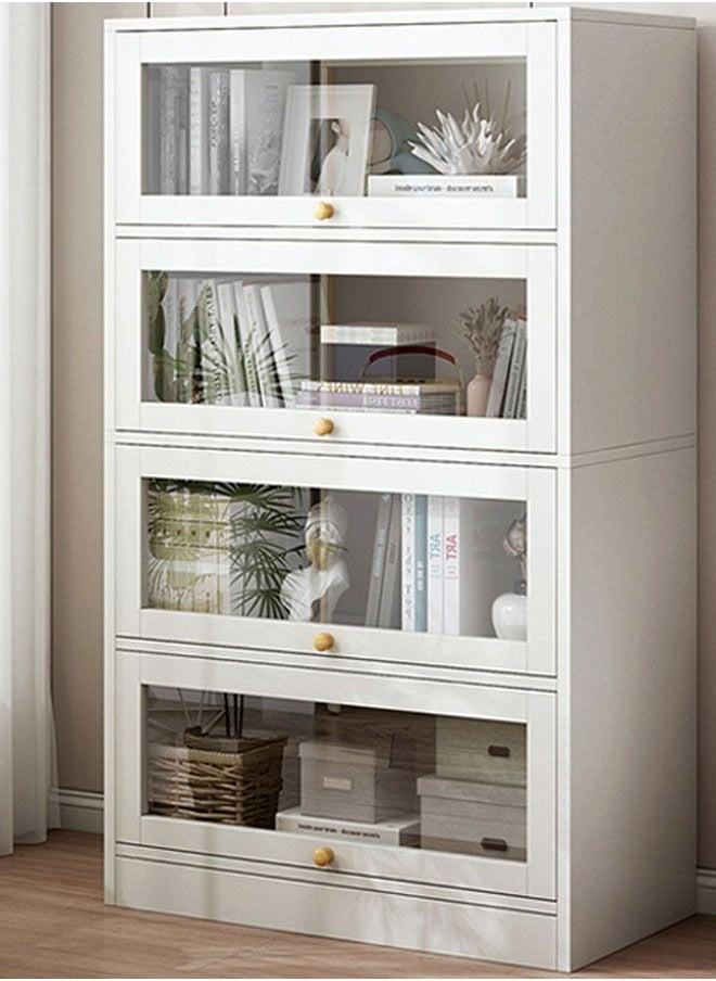 keke - 4-Tier Stackable Organizer Cabinet with Doors - Image 1
