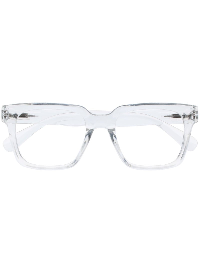 OPULIZE نظارات قراءة ERA لحجب الضوء الأزرق للنساء والرجال، إطار كبير مع حماية UV400 ومضادة للانعكاس، نظارات كمبيوتر مضادة للتوهج، شفافة +1.50 (عبوة من 1) - Image 1