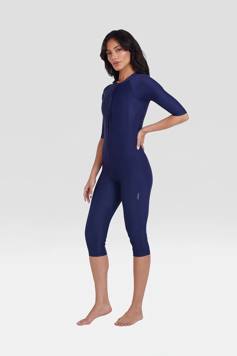 COEGA Ladies Slim-kini 3/4 - Navy