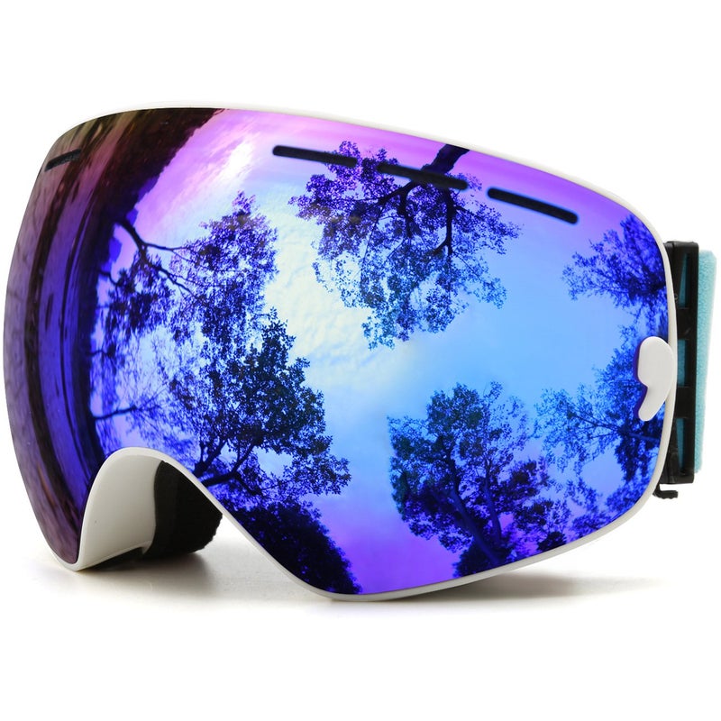 JULI Eyewear Juli Ski Goggles,Winter Snow Sports Snowboard Goggles with Anti-Fog UV Protection Interchangeable Spherical Dual Lens for Men Women & Youth Snowmobile Skiing Skating Blue - Image 1