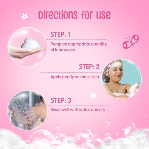 Puddles Organic Kids Nourishing Foaming Face & Body Wash (100 ml)|Unicorn Magic- Age 2-12 Years |Cosmos Organic Certified |Turmeric, Milk Protein, Neroli Oil |Tear Free, pH Balanced,No Sulfate-Paraben - Image 5