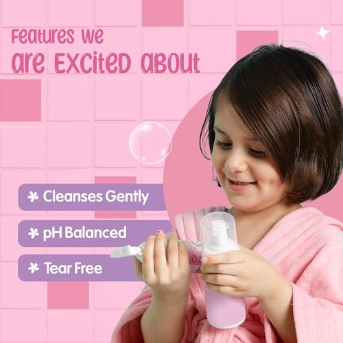 Puddles Organic Kids Nourishing Foaming Face & Body Wash (100 ml)|Unicorn Magic- Age 2-12 Years |Cosmos Organic Certified |Turmeric, Milk Protein, Neroli Oil |Tear Free, pH Balanced,No Sulfate-Paraben - Image 4
