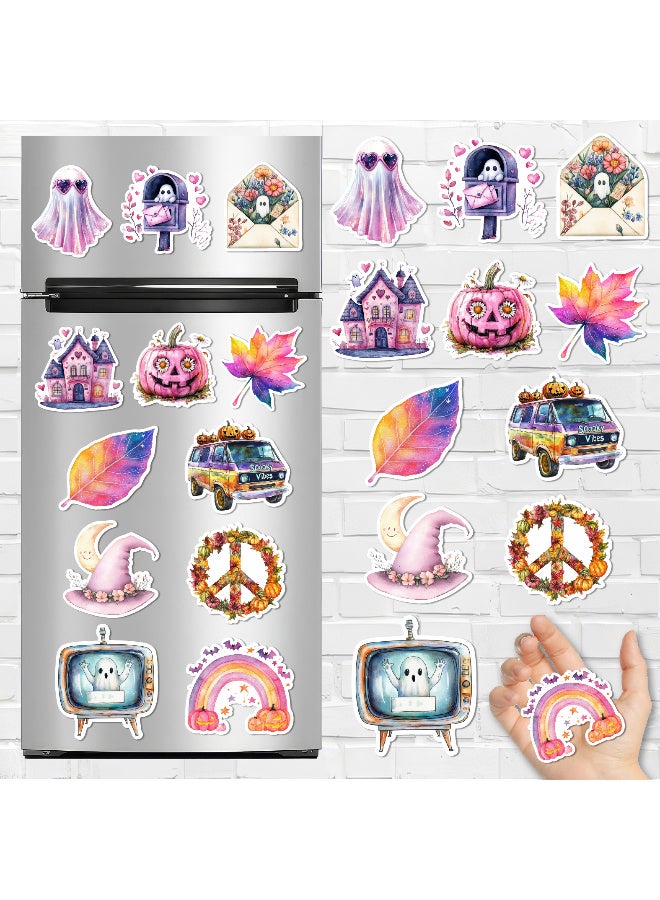 مجموعة مغناطيسات الثلاجة لهالوين – 12 قطعة  تصاميم مرعبة وممتعة تشمل اليقطين، الأشباح، العناكب، والساحرات – مثالية لتزيين الثلاجة، المطبخ، والمنزل بأجواء هالوين احتفالية ومميزة - Image 1